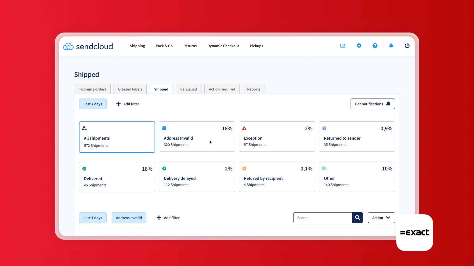 Exact Online Sendcloud App Store Exact Online Sendcloud App Store